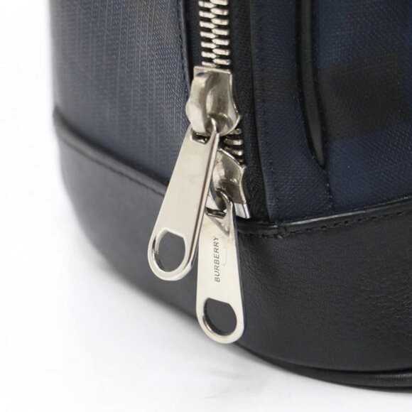 Burberry London Check Logo Rocco Backpack - Navy - Picture 6 of 14